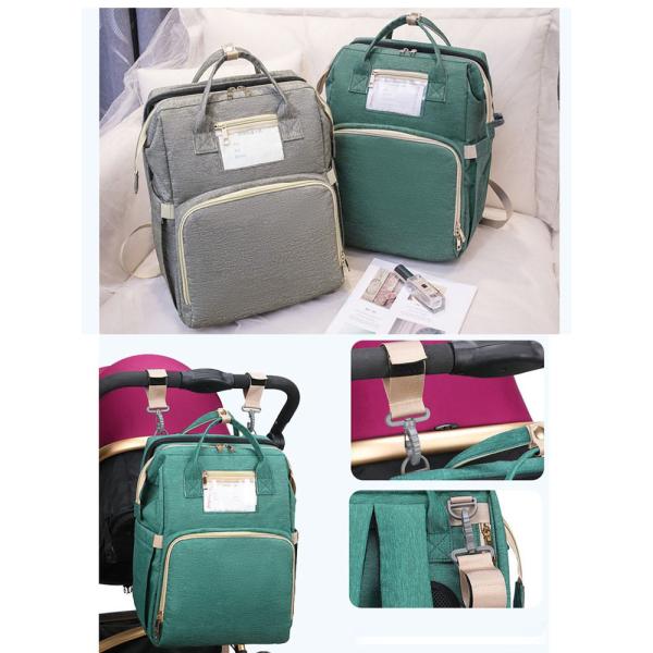 New Baby Diaper Bag Bed Backpack For Mom Maternity Bag For Large Capacity Nursing Bag for Baby Care Upgrade Hooks