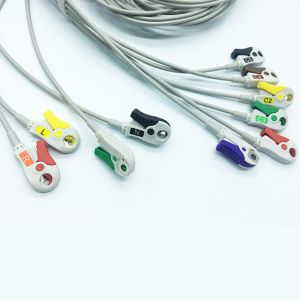 Reusable EKG Alligator Clips , Compatible Mindray 3.6M 10 Lead ECG Cable