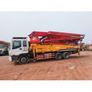Used Sany 40-meter Concrete Pump Truck Adopts Isuzu Chassis, Which Is Economical