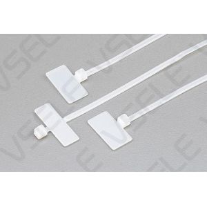 Marker Industrial Cable Ties Tag Labels Plastic Loop Self Locking White