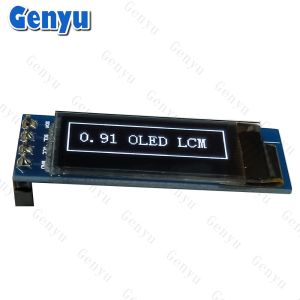 White 0.91 Inch OLED Display Module 128x32 Dots SSD1306 4PIN I2C Interface