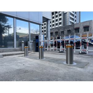 Retractable 1000mm Height Electric Parking Bollards Car Park Security Posts