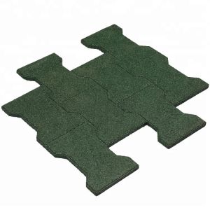 Outdoor Park Safety Rubber Floor Mat Dog Bone Floor Tiles Rubber Block