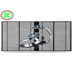 P3.91 Hanging Transparent LED Screen ultra slim transparent video screen
