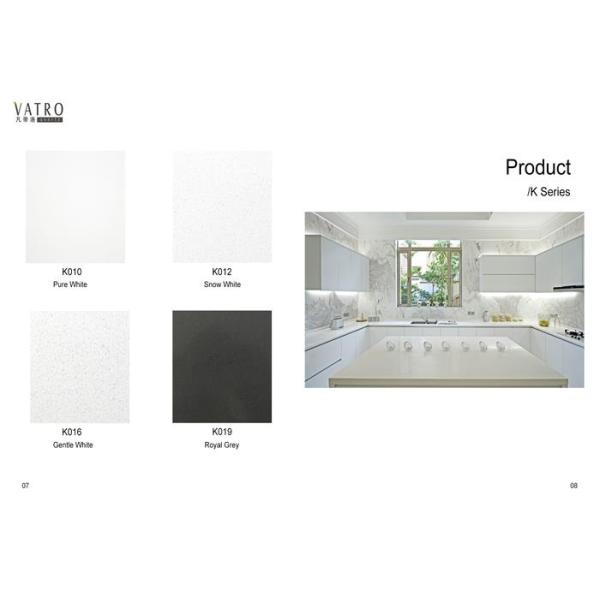 White Sparkle Solid Engineered Quartz Countertop Artificial Galaxy Stone