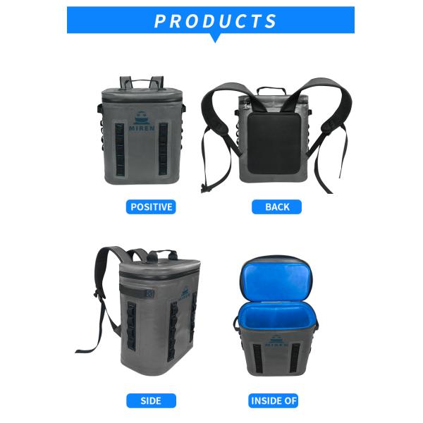 Leak Proof Reusable Soft Cooler Backpack 20L For Outdoor Camping