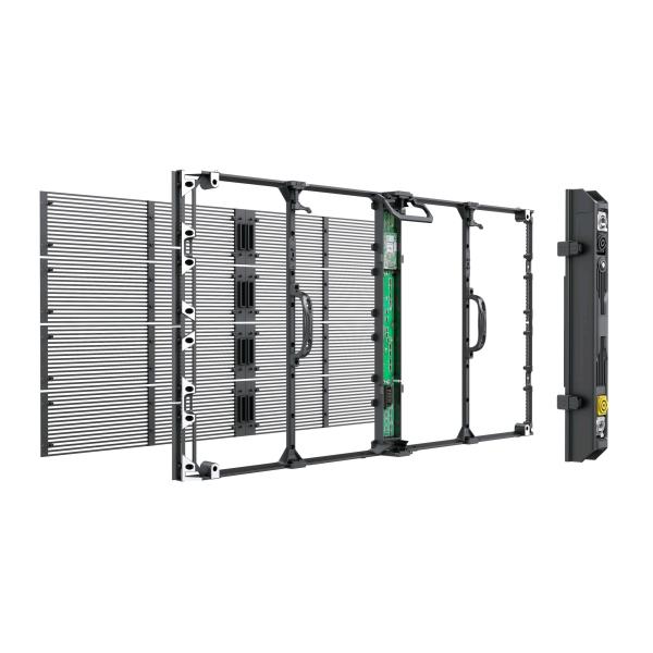 Advertising P3.91 Led Display Led Curtain Wall Transparent Video Screen Glass