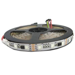 5V / 12V Dimmable RGB LED Strip Lights , WS2818 IC Commercial Outdoor LED Rope