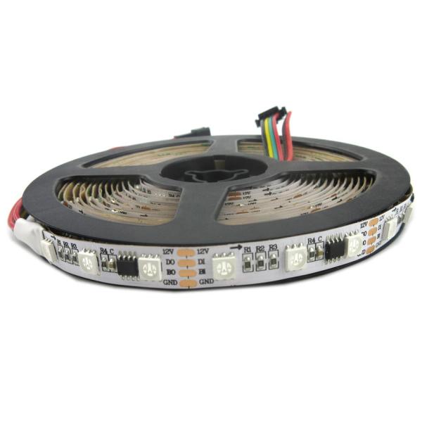 5V / 12V Dimmable RGB LED Strip Lights , WS2818 IC Commercial Outdoor LED Rope