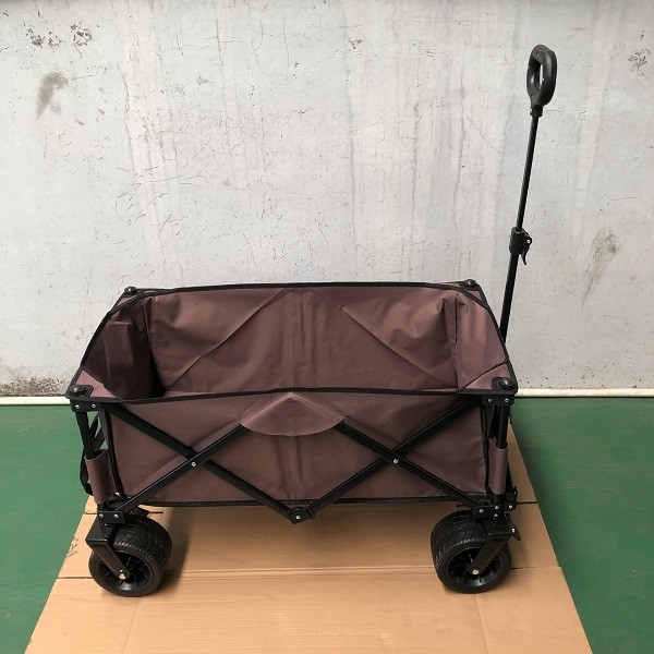 Large Capacity Folding Beach Wagon Utility Garden Collapsible Pull Carts