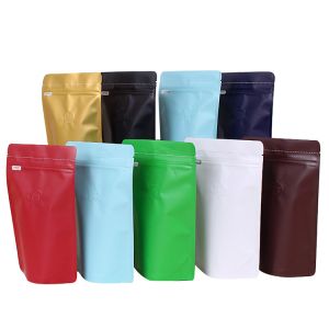 Airtight Fresh-keeping Resealable Aluminium Foil Lined Coffee Pouches with