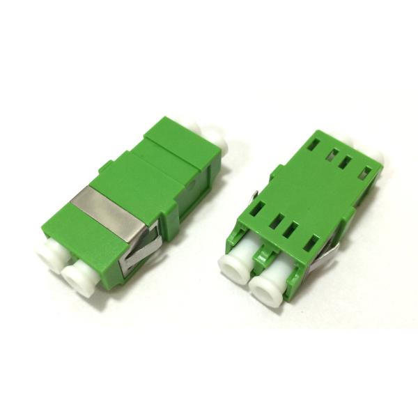 Duplex LC Fiber Optic Adapter Flangeless One Body Design With Ceramic Sleeve Inside