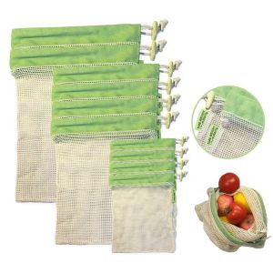 Wholesale Bpa Free Biodegradable 18x12&quot; Organic Cotton Mesh Bag from china suppliers