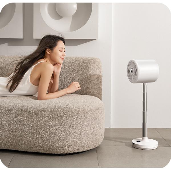 Power Source usb Rechargeable Floor Standing Fan With Light Portable Desk Table Fan