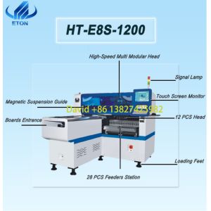 HT-E8S-1200 LED Mounting Machine SMT Line For Maximum PCB Size 1200*350mm