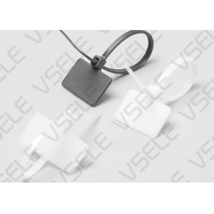 Marker Industrial Cable Ties Tag Labels Plastic Loop Self Locking White