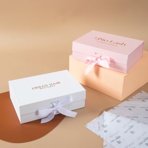 Small Business Unique Ribbon For Socks Custom Luxury Cardboard Christmas Gift