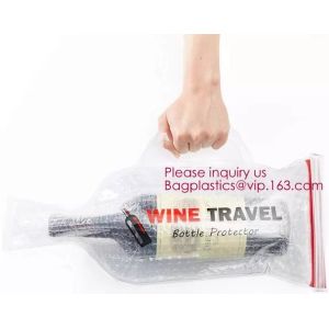 Bottle Protector Bubble Travel Bag,Travel Trip Bag With Bubble Inside And Double