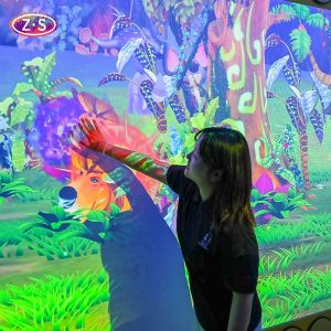 Wholesale 3800LM Interactive Painting Wall Multiplayer AR Interactive Games Projection from china suppliers