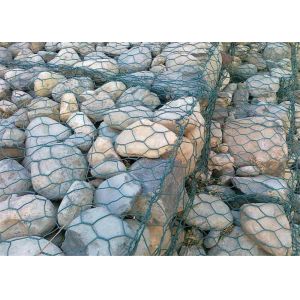 Construction Gabion Box Wall PVC Coated Gabion Wire Mesh