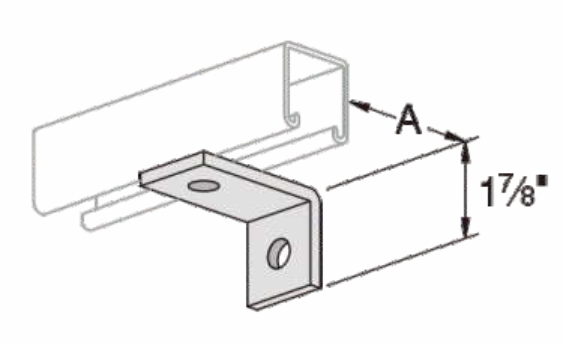 ELECMAN Stainless Steel Corner 90 Degree Angle Strut Bracket Two Holes