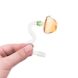 Drinking Curved Inhale Bent Mushroom Head Hookah Pipe