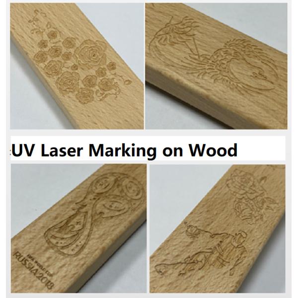 0.01mm Accuracy UV Laser Marking Machine For Glass Crystal White Plastic