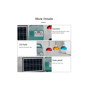 Solar Camping Household Charging Emergency Light With Radio