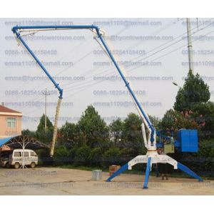 Small Mobile Spider 13.5m Concrete Placing Boom Radio Remote Control