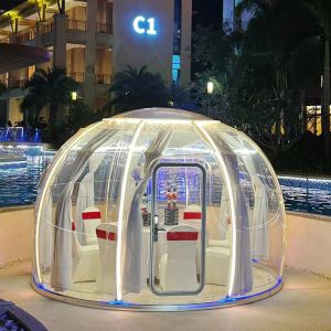 DIY Polycarbonate Clear Skylight Round Dome Impact Resistance Geodesic Dome Tent
