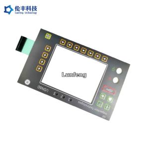 Embossing Switch Waterproof Membrane Keypad LED Backlight LCD Window