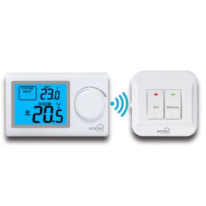 Non Programmable Wireless Heating Thermostat Transmitter / Receiver S2401RF