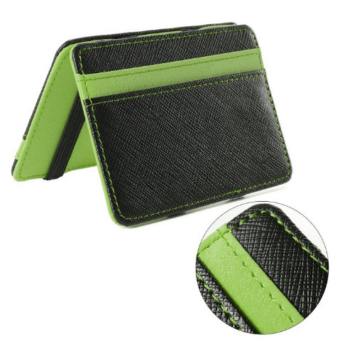 Quality Personalized PU Leather Magic Bifold Wallet With RFID Blocking Function for sale