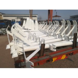 Carbon Steel Conveyor Roller Bracket Frame Idler Support Structure For Belt