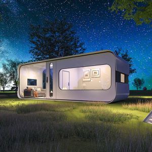 Galvanized Steel Frame Aluminum board Prefab House for Living in Container