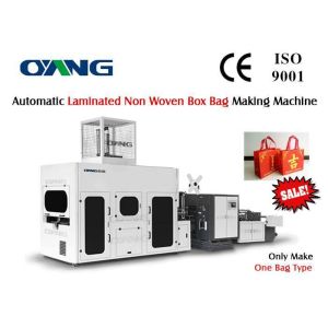 High Efficiency Productivity Non Woven Box Bag Machine , ISO9001:2008