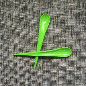 20cm PS Disposable Water Drop Style Ice Cream Spoon