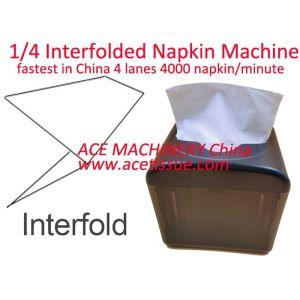 PLC Controlled XP interfold Napkin Tissue Paper Machine for Customized Sizes and