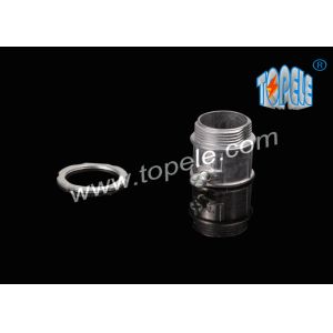 EMT Electrical Conduit And Fittings / Zinc Die Cast EMT Conduit Connector Set