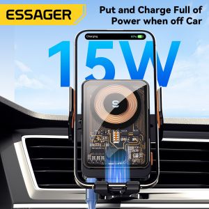 ESSAGER T11 Series Wireless Car Charger Holder Wireless Charging Phone Stand 5V