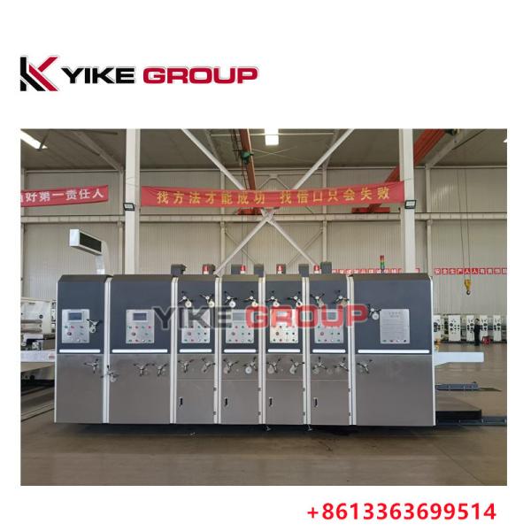 Yk-1228 Lead Edge Feeder Printer Slotter Die Cutter Machine For Corrugated