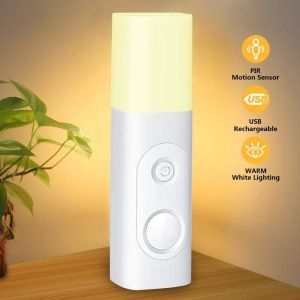 Portable Table 1.8W 9Pcs Led USB Rechargeable Motion Sensor Light