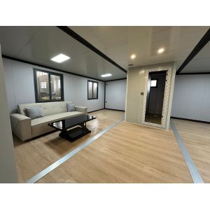 Comfortable Living 1-3 Bedroom Customization Steel Frame Rock Wool Sandwich