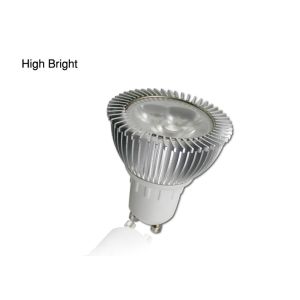 3W AC 90 - 240V 5000 - 10000K High Power LED GU10 Spot Light Bulb For Amusement