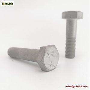 M22X2.5 ASTM F3125M Grade A325M Hot Dipped Galvanized Steel Structural Bolt w