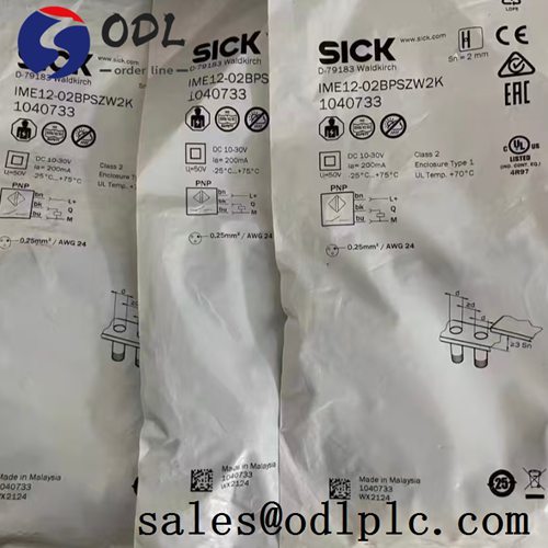Wholesale IME12-02BPSZW2K Sick PLC Inductive proximity sensor, with a range of 1.62mm, M12 X 1，PNP， None, cable, 3-wire, 2m from china suppliers