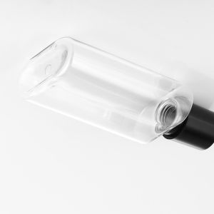 Transparent Plastic Screw Top Jar 70mm Width Airless Leakproof