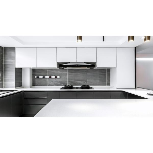 Drawer Slide Accessories Customization White Lacquer Shaker Style Kitchen Cabinets