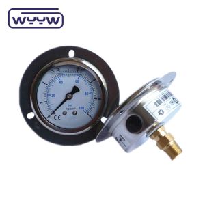 Impact Resistance Precise 150 Psi Hydraulic Pressure Gauge Oil 400 Bar With