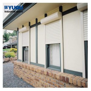Residential Aluminum Roll Up Window Shutters Security Electric PVDF Anodized